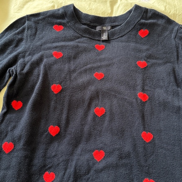 GAP Intarsia Heart Sweater ❤️ size L - Picture 2 of 11
